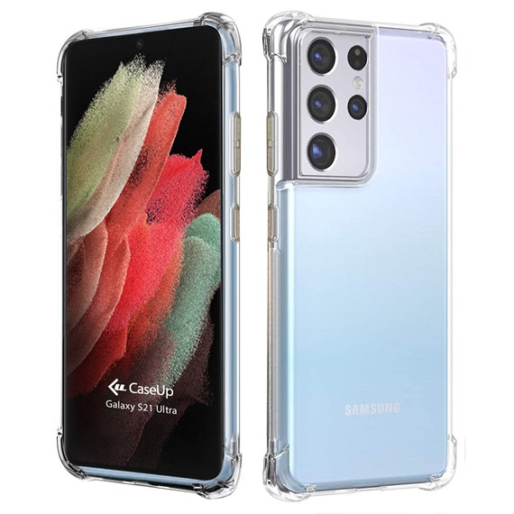 CaseUp Samsung Galaxy S21 Ultra Kılıf Titan Crystal Şeffaf 1